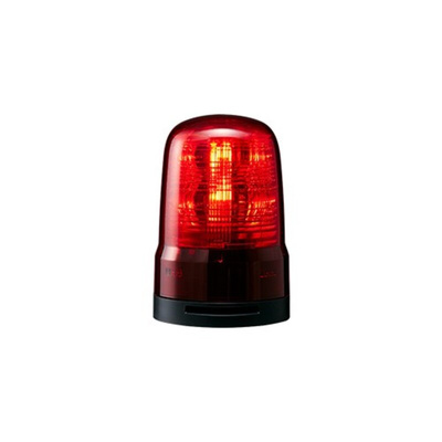 Patlite SF Series Red Sounder Beacon, 100 →240 VAC, IP66, Base Mount