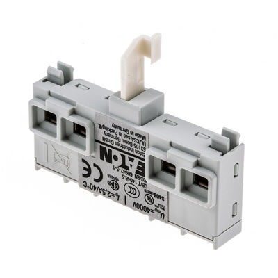 Eaton Auxiliary Contact, 2 Contact, 1NC + 1NO, Front Mount