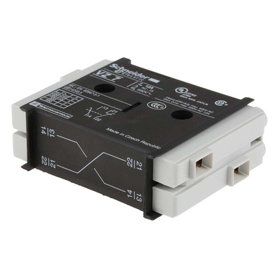 Schneider Electric Auxiliary Contact, 2 Contact, 1NC + 1NO