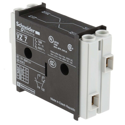 Schneider Electric Auxiliary Contact, 2 Contact, 1NC + 1NO