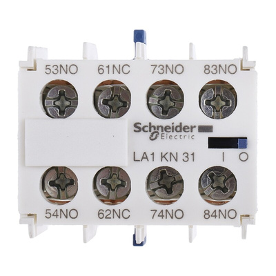 Schneider Electric Auxiliary Contact, 4 Contact, 1NC + 3NO, Front Mount, TeSys K