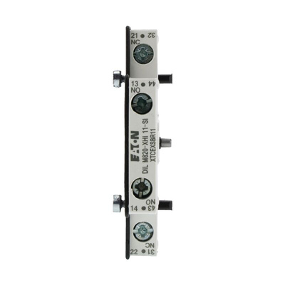 Eaton Auxiliary Contact, 2 Contact, 1NC + 1NO, Side Mount