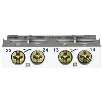 Schneider Electric Auxiliary Contact, 2 Contact, 2NO, Front Mount
