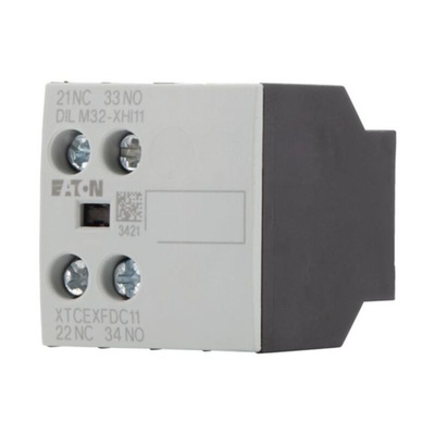 Eaton Auxiliary Contact, 2 Contact, 1NC + 1NO, Front Mount