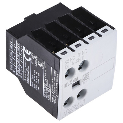 Eaton Auxiliary Contact, 2 Contact, 1NC + 1NO, Front Mount