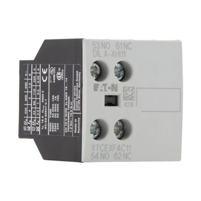 Eaton Auxiliary Contact, 2 Contact, 1NC + 1NO, Front Mount