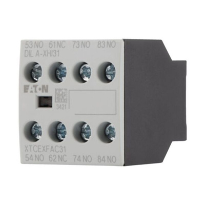 Eaton Auxiliary Contact, 4 Contact, 1NC + 3NO, Front Mount