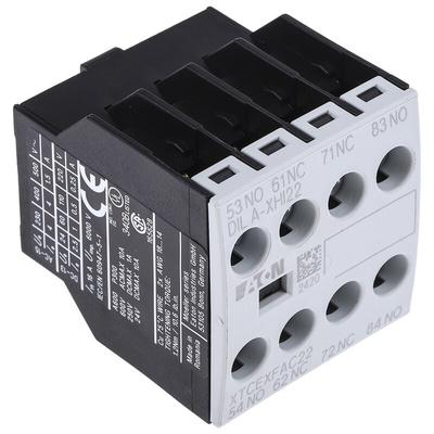 Eaton Auxiliary Contact, 4 Contact, 2NC + 2NO, Front Mount