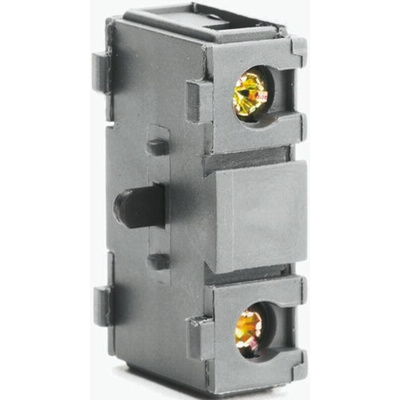 ABB Auxiliary Contact, 1 Contact, 1NC, Snap-On