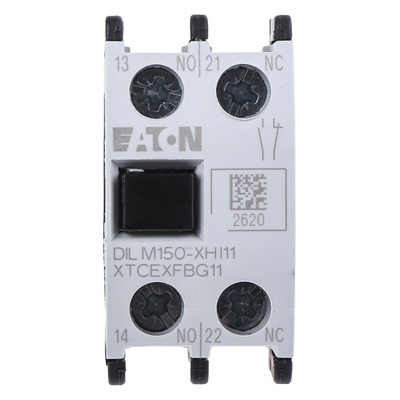 Eaton Auxiliary Contact, 2 Contact, 1NC + 1NO, Front Mount