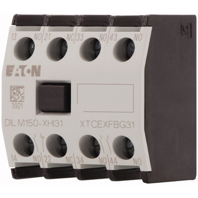 Eaton Auxiliary Contact, 4 Contact, 1NC + 3NO, Front Mount