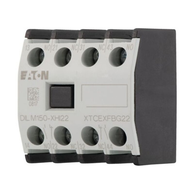 Eaton Auxiliary Contact, 4 Contact, 2NC + 2NO, Front Mount