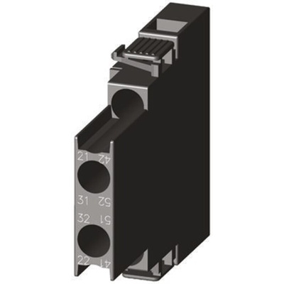 Siemens Auxiliary Contact, 2 Contact, 2NC, Snap-On, Sirius Innovation