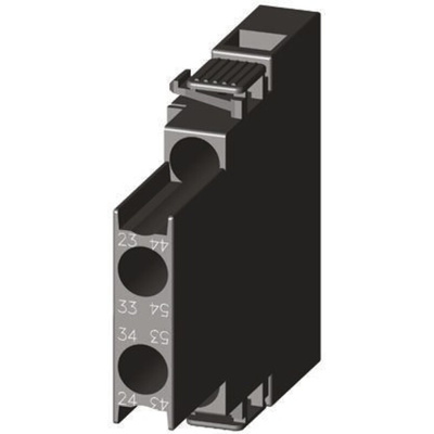 Siemens Auxiliary Contact, 2 Contact, 2NO, Snap-On, Sirius Innovation
