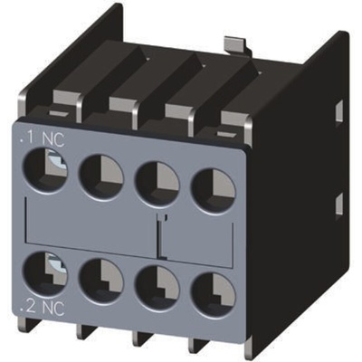Siemens Auxiliary Contact, 1 Contact, 1NC, Snap-On, Sirius Innovation