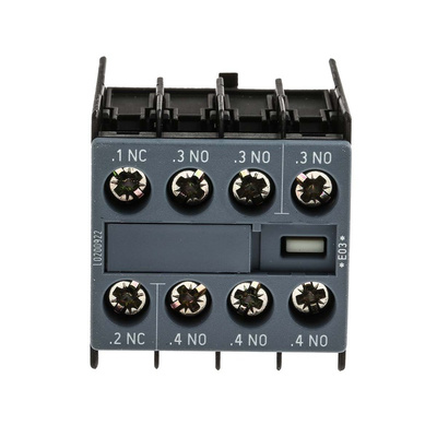 Siemens Auxiliary Contact, 4 Contact, 1NC + 3NO, Snap-On, Sirius Innovation