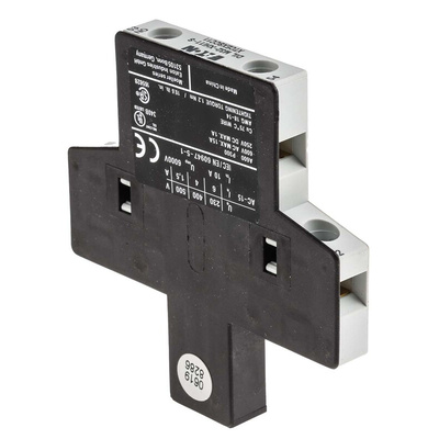 Eaton Auxiliary Contact, 2 Contact, 1NC + 1NO, Side Mount