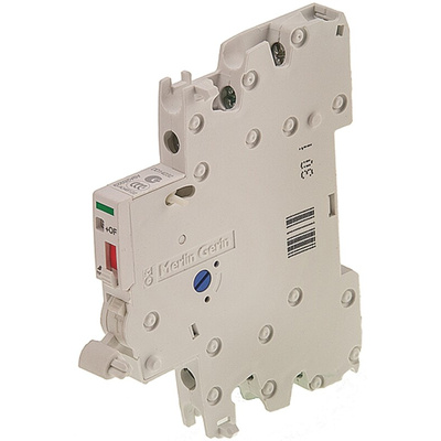 Schneider Electric Auxiliary Contact, 4 Contact, 1NC + 1NO, DIN Rail Mount, Acti 9