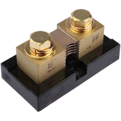 Murata Power Solutions Brass-Ended Shunt, 500 A, 50mV Output, ±0.25 % Accuracy