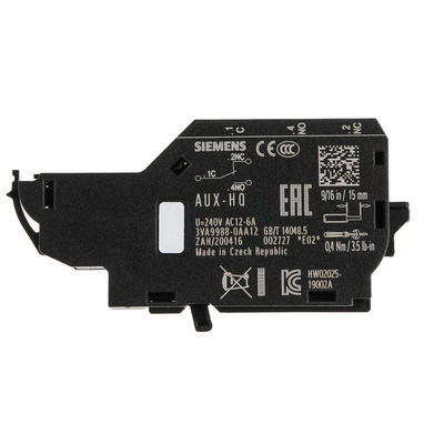 Siemens Auxiliary Contact, 3 Contact, 2NC + 4NO, Side Mount, SENTRON
