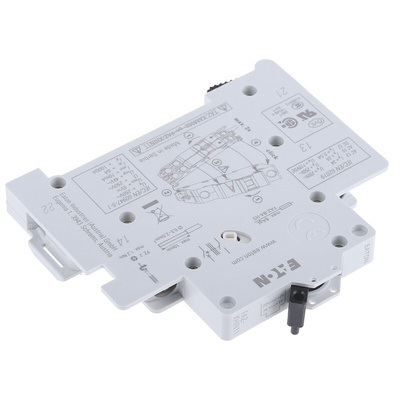 Eaton Auxiliary Contact, 2 Contact, 1NC + 1NO, DIN Rail Mount