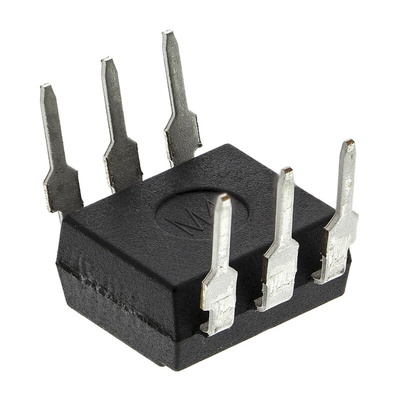 Isocom, 4N25 DC Input Transistor Output Optocoupler, Through Hole, 6-Pin PDIP