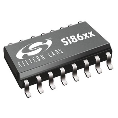 SI8605AC-B-IS1 Skyworks Solutions Inc, 4-Channel I2C Digital Isolator 1Mbps, 3.75 kVrms, 16-Pin SOIC