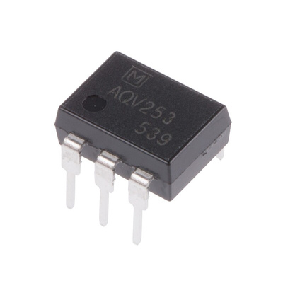 Panasonic, AQV253 DC Input MOSFET Output Optocoupler, Through Hole, 6-Pin DIP