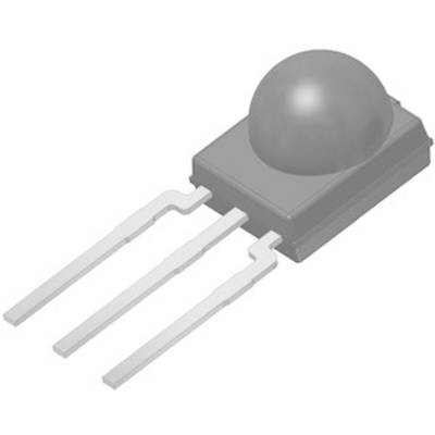 Vishay TSOP13438, 38kHz IR Receiver ±45 °, 30m Range, 2.5 V - 5.5V, Through Hole, 5.4 x 5 x 6.35mm