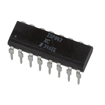 Isocom, ISP847XC DC Input Transistor Output Quad Optocoupler, Through Hole, 16-Pin PDIP