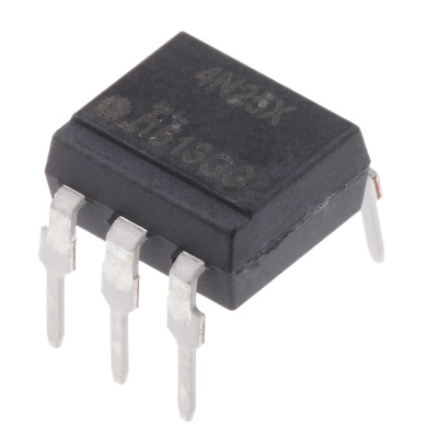 Isocom, 4N25X DC Input Transistor Output Optocoupler, Through Hole, 6-Pin PDIP
