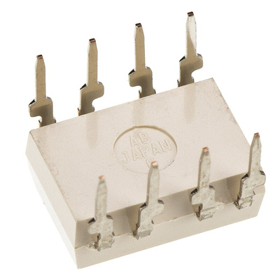 Toshiba, TLP620-2(F) AC Input Transistor Output Dual Optocoupler, Through Hole, 8-Pin PDIP