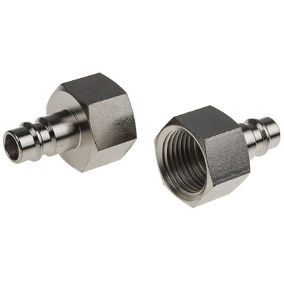 RS PRO Pneumatic Quick Connect Coupling Steel 1/2in Threaded