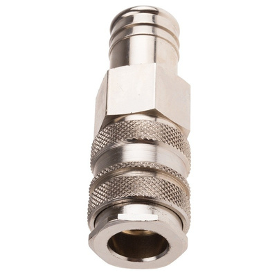 RS PRO Pneumatic Quick Connect Coupling Brass 19mm Hose Barb