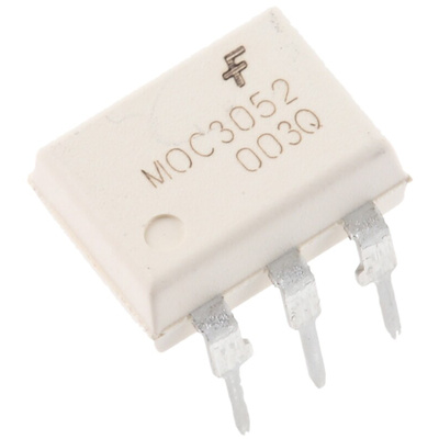 onsemi, MOC3052M Triac Output Optocoupler, Through Hole, 6-Pin PDIP