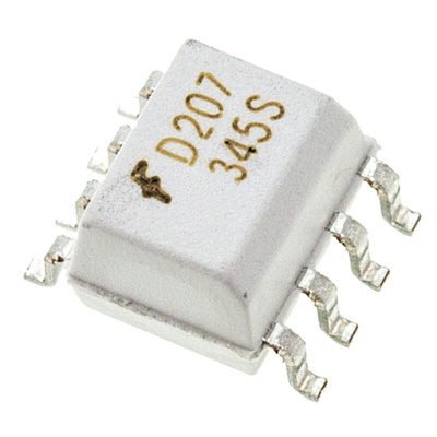 onsemi, MOCD207M DC Input Transistor Output Dual Optocoupler, Surface Mount, 8-Pin SOIC