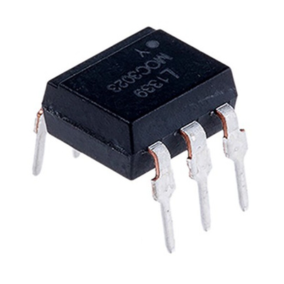Lite-On, MOC3023 Triac Output Optocoupler, Through Hole, 6-Pin PDIP