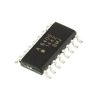 Broadcom, ACSL-6400-00TE DC Input Logic Gate Output Quad Optocoupler, Surface Mount, 16-Pin SOIC