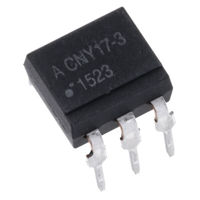 Broadcom, CNY17-3-000E DC Input Transistor Output Optocoupler, Through Hole, 6-Pin PDIP