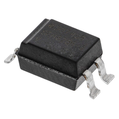 Vishay, SFH6286-3T AC Input Transistor Output Optocoupler, Surface Mount, 4-Pin SMD