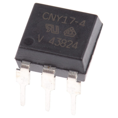 Vishay, CNY17-4. DC Input Transistor Output Optocoupler, Through Hole, 6-Pin PDIP