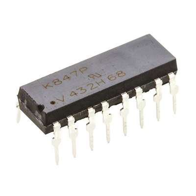 Vishay, K847PH DC Input Transistor Output Quad Optocoupler, Through Hole, 16-Pin DIP