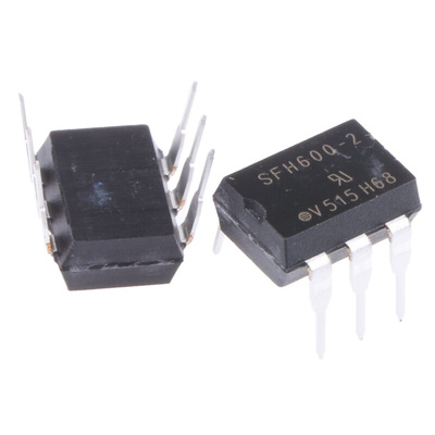 Vishay, SFH600-2 DC Input Transistor Output Optocoupler, Through Hole, 6-Pin PDIP