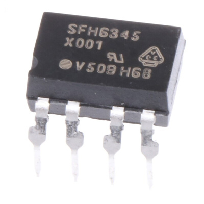 Vishay, SFH6345-X016 DC Input Transistor Output Optocoupler, Through Hole, 8-Pin PDIP