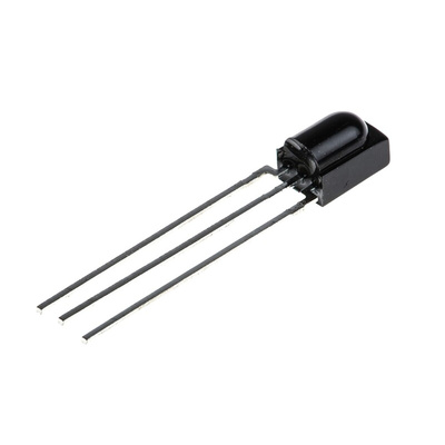 Vishay TSSP58038, 38kHz IR Receiver, 950nm ±45 °, 25m Range, 2.5 V - 5.5V, Through Hole, 5 x 2.8 x 6.95mm
