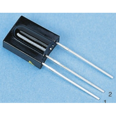 Vishay TSOP31538, 38kHz IR Receiver, 950nm ±45 °, 45m Range, 2.5 V - 5.5V, Through Hole, 10 x 5.8 x 12.5mm