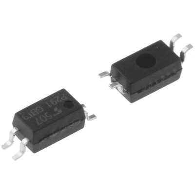 Toshiba, TLP291(SE(T DC Input Transistor Output Optocoupler, Surface Mount, 4-Pin SOIC