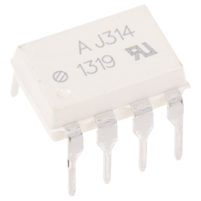 Broadcom, HCPL-J314-000E DC Input IGBT Gate Drive, MOSFET Output Dual Optocoupler, Through Hole, 8-Pin DIP