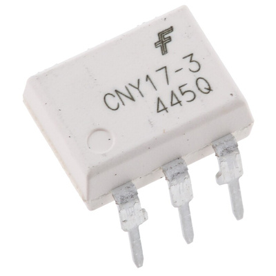 onsemi, CNY173M DC Input Transistor Output Optocoupler, Through Hole, 6-Pin PDIP