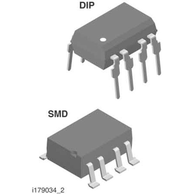 Vishay, VO1263AB MOSFET Output Optocoupler, Through Hole, 8-Pin DIP